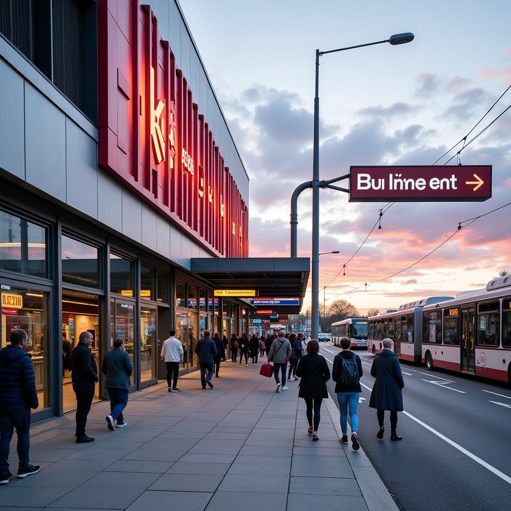 Öffentliche Verkehrsmittel zur BayArena