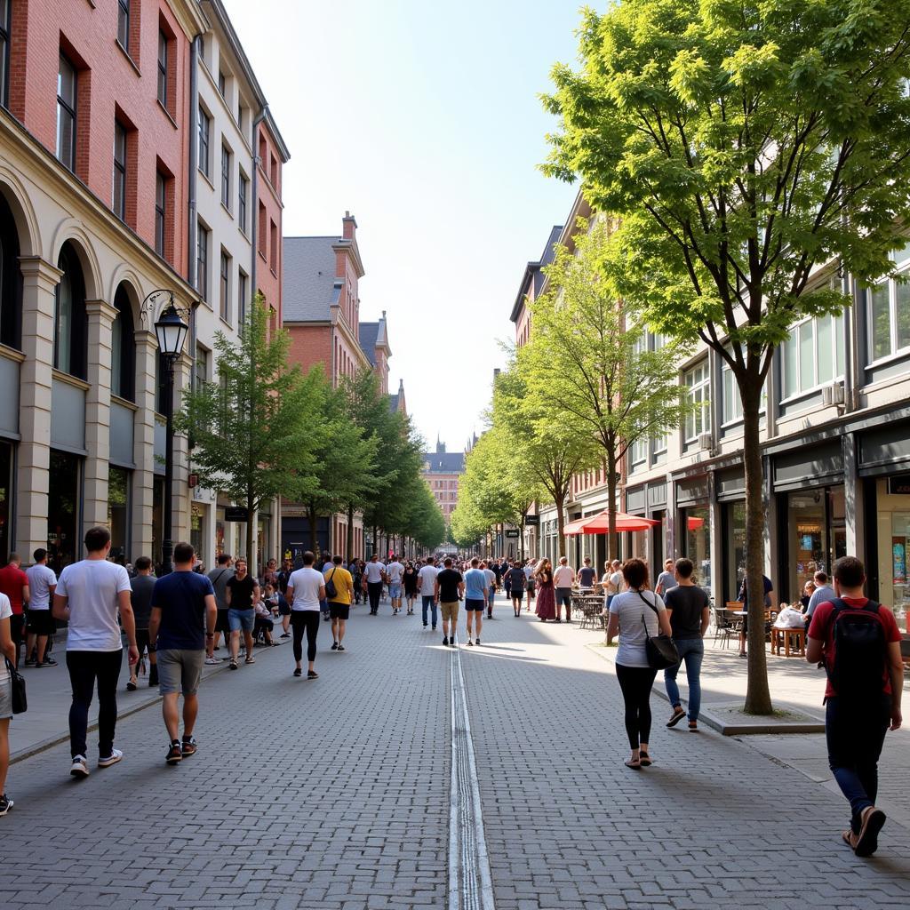 Potenzial der Altstadtstraße in Opladen als Fan-Treff