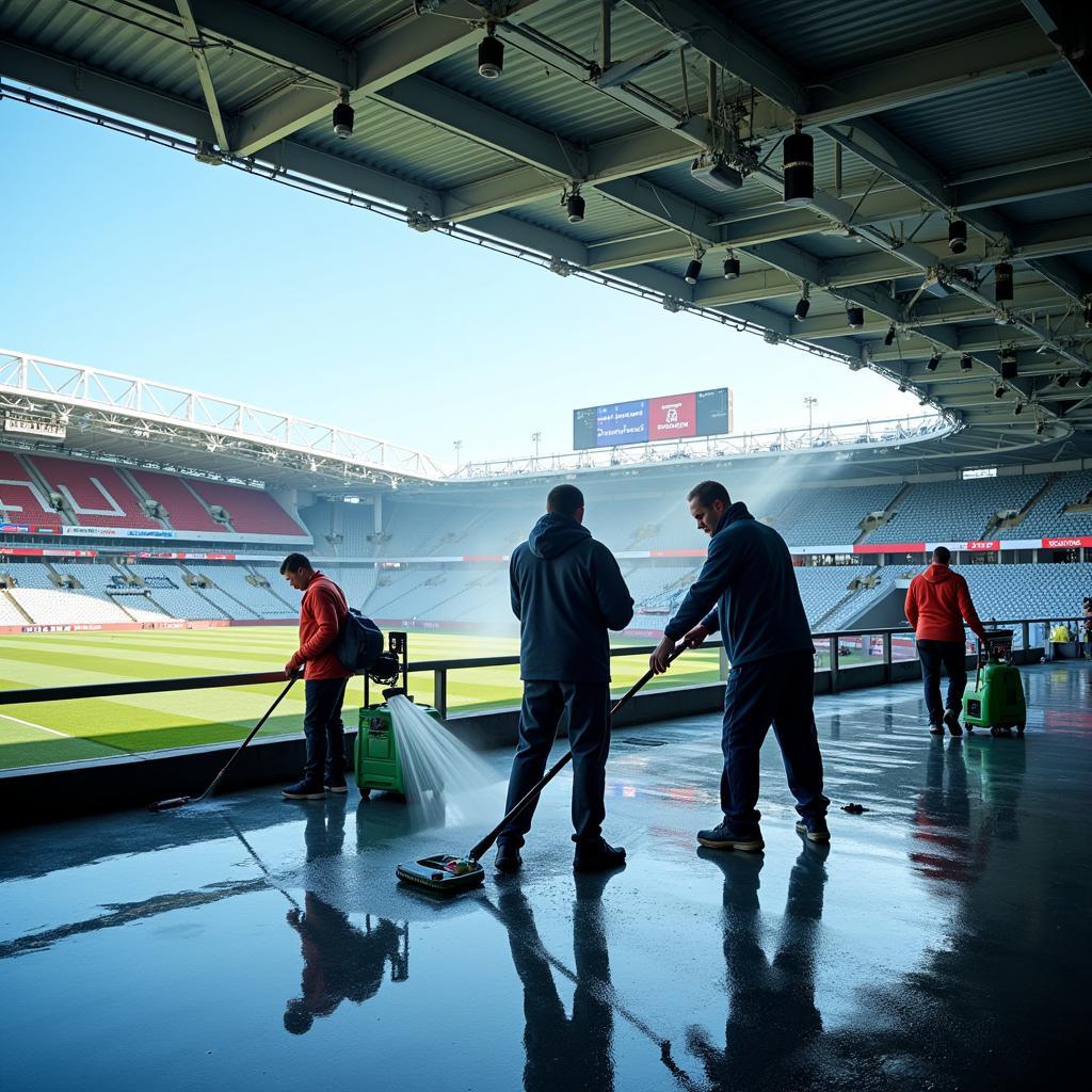 Professionelle Stadionreinigung in Leverkusen