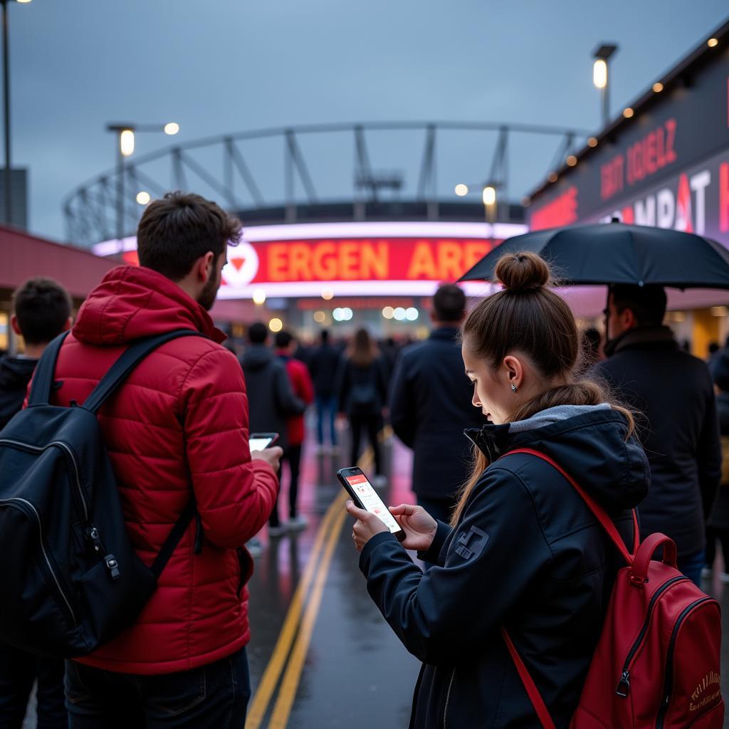 RegenRadar Leverkusen BayArena