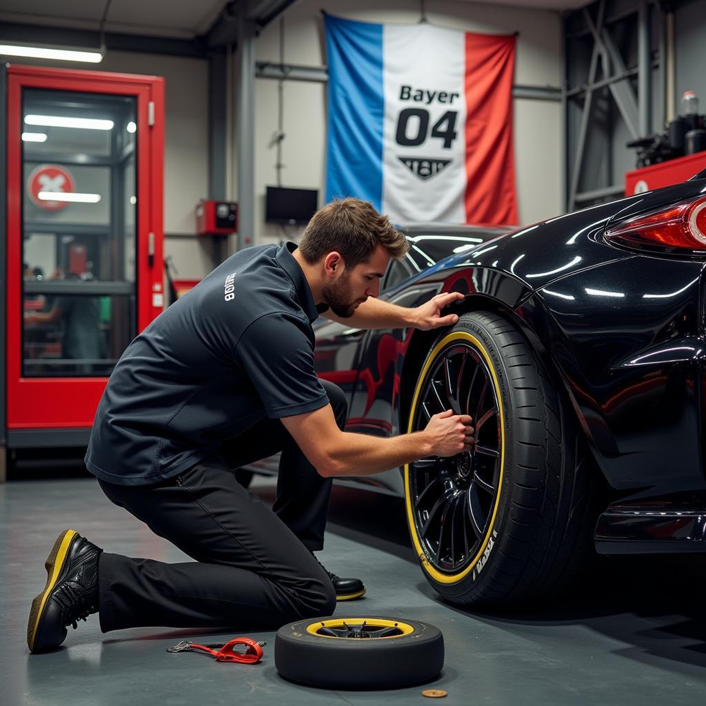 Professioneller Reifenwechsel beim Autoreifenhändler in Leverkusen