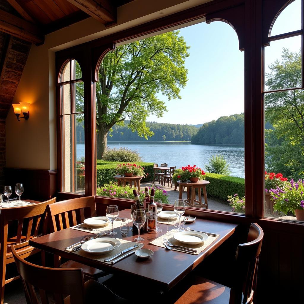 Restaurant mit Rheinblick in Norhausen Leverkusen