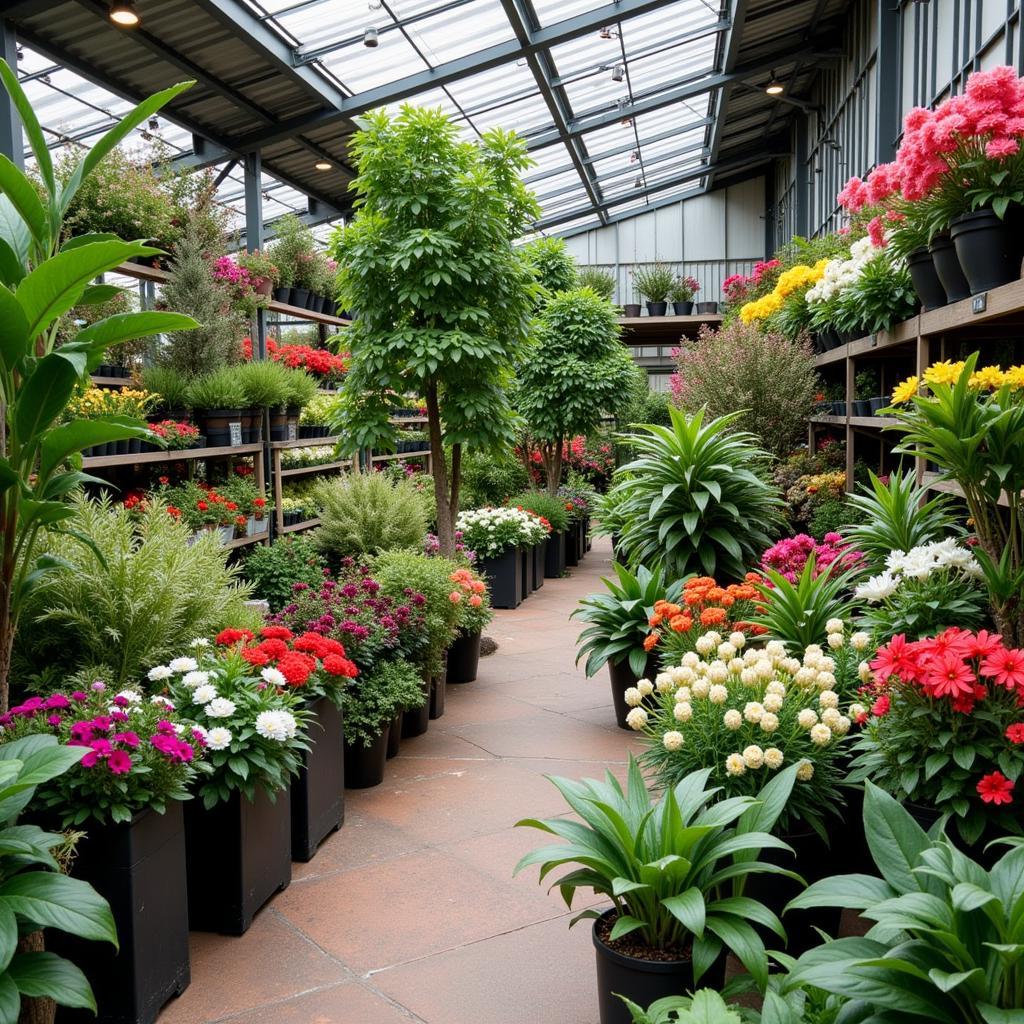 Vielfalt an Pflanzen im Selbach Gartencenter Leverkusen