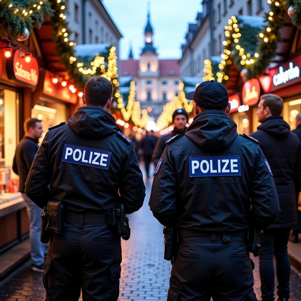 Sicherheitsmaßnahmen am Leverkusener Weihnachtsmarkt