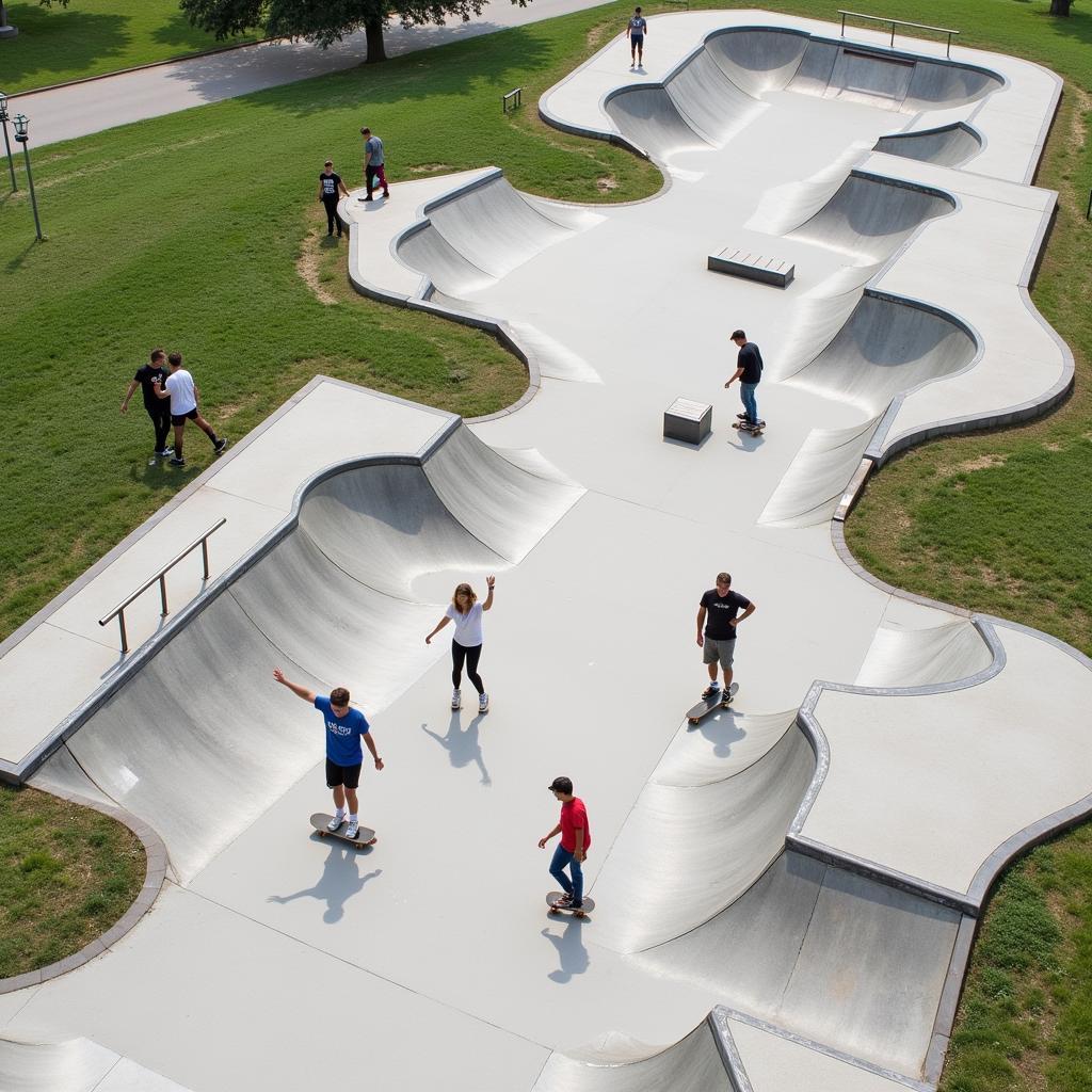 Skatepark im Neuland-Park Leverkusen: Action für alle Könnerstufen