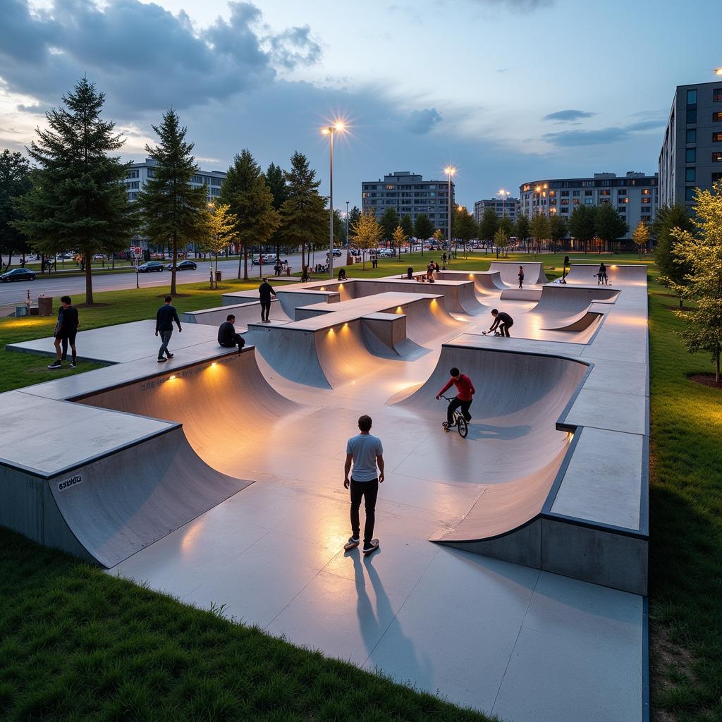 Urbaner Skatepark Schlebusch Leverkusen: Kreative Obstacles und perfekte Bedingungen