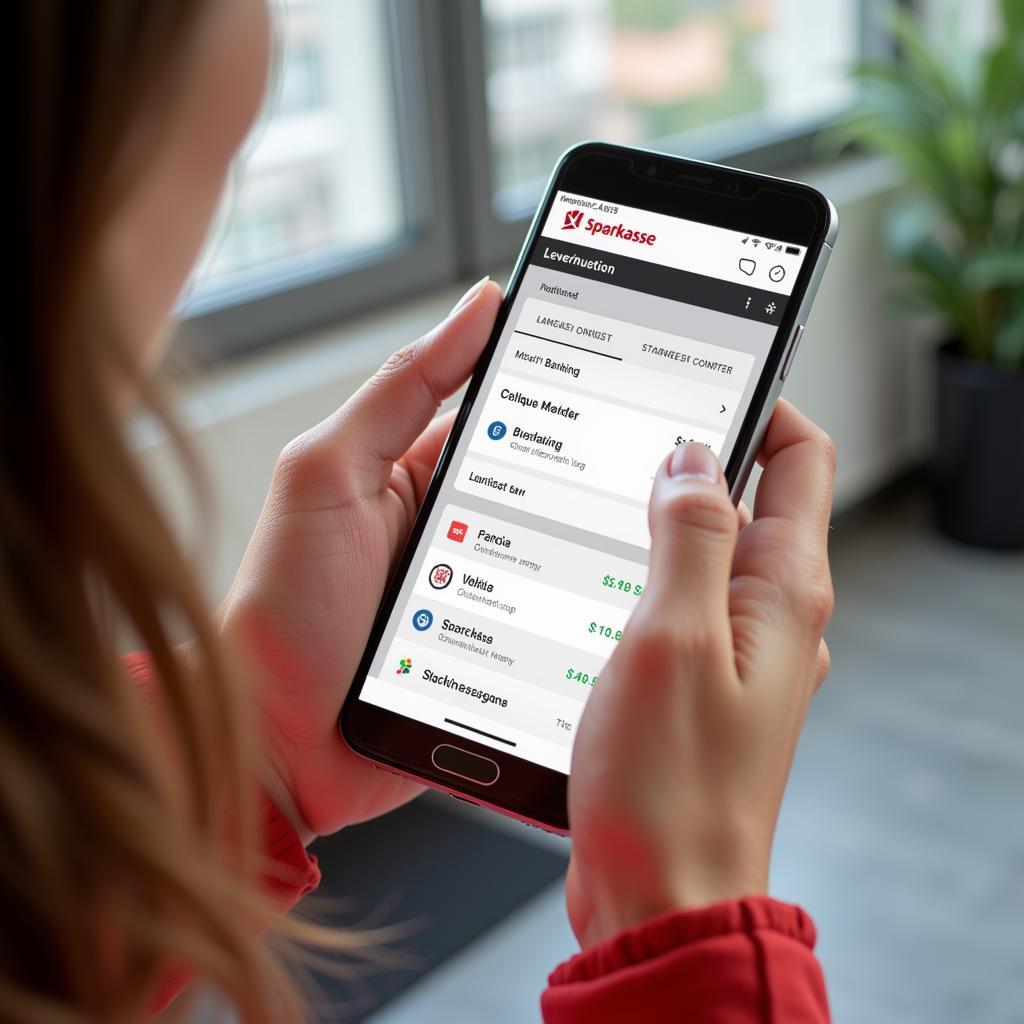 Die Sparkasse Leverkusen Mobile Banking App: Verwalte deine Finanzen bequem von deinem Smartphone aus.