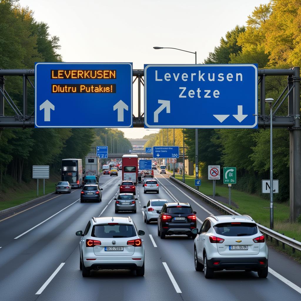 Aktuelle Verkehrslage an der gesperrten Leverkusener Brücke