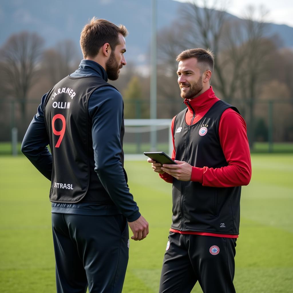 Bayer 04 Spieler trainieren mit KI-gestützter Technologie