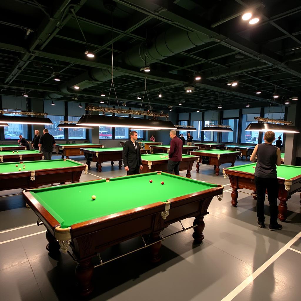 Billard in einer Spielhalle in Leverkusen