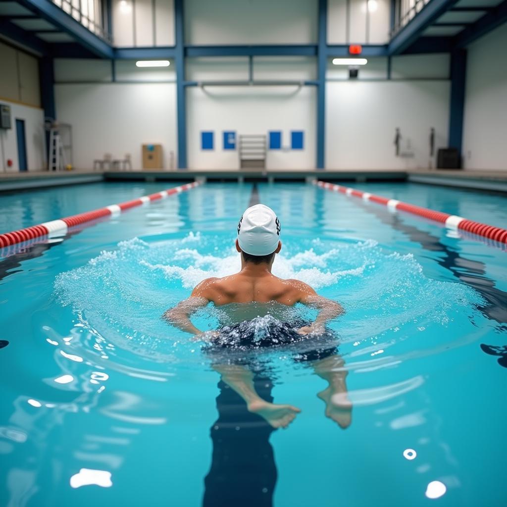 Schwimmtraining im Sportbad Leverkusen