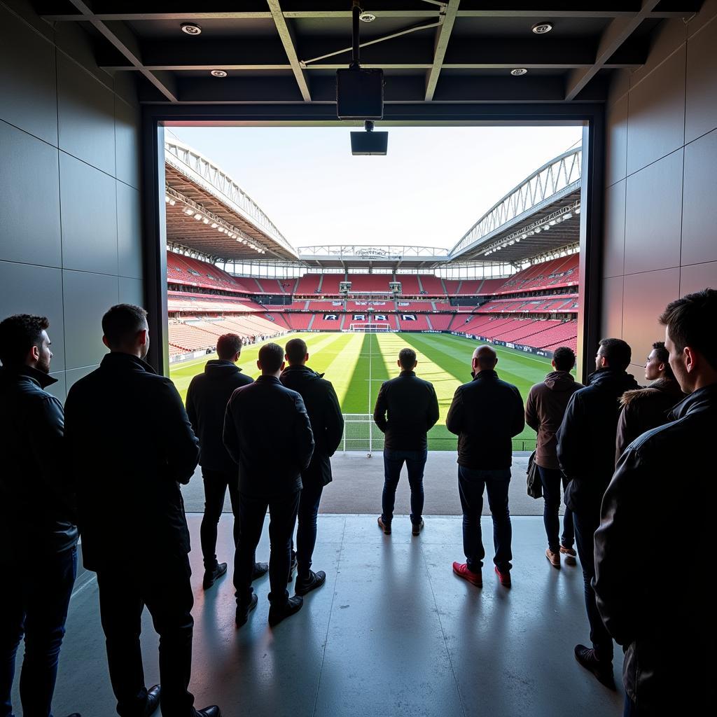 Stadionführung in der BayArena an der Alten Landstraße 215