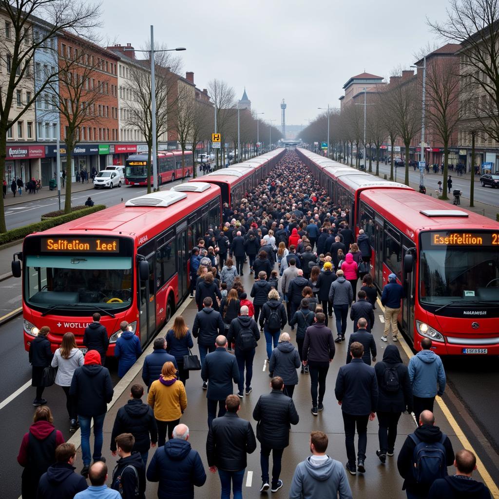 Auswirkungen des Streiks auf den öffentlichen Nahverkehr in Leverkusen