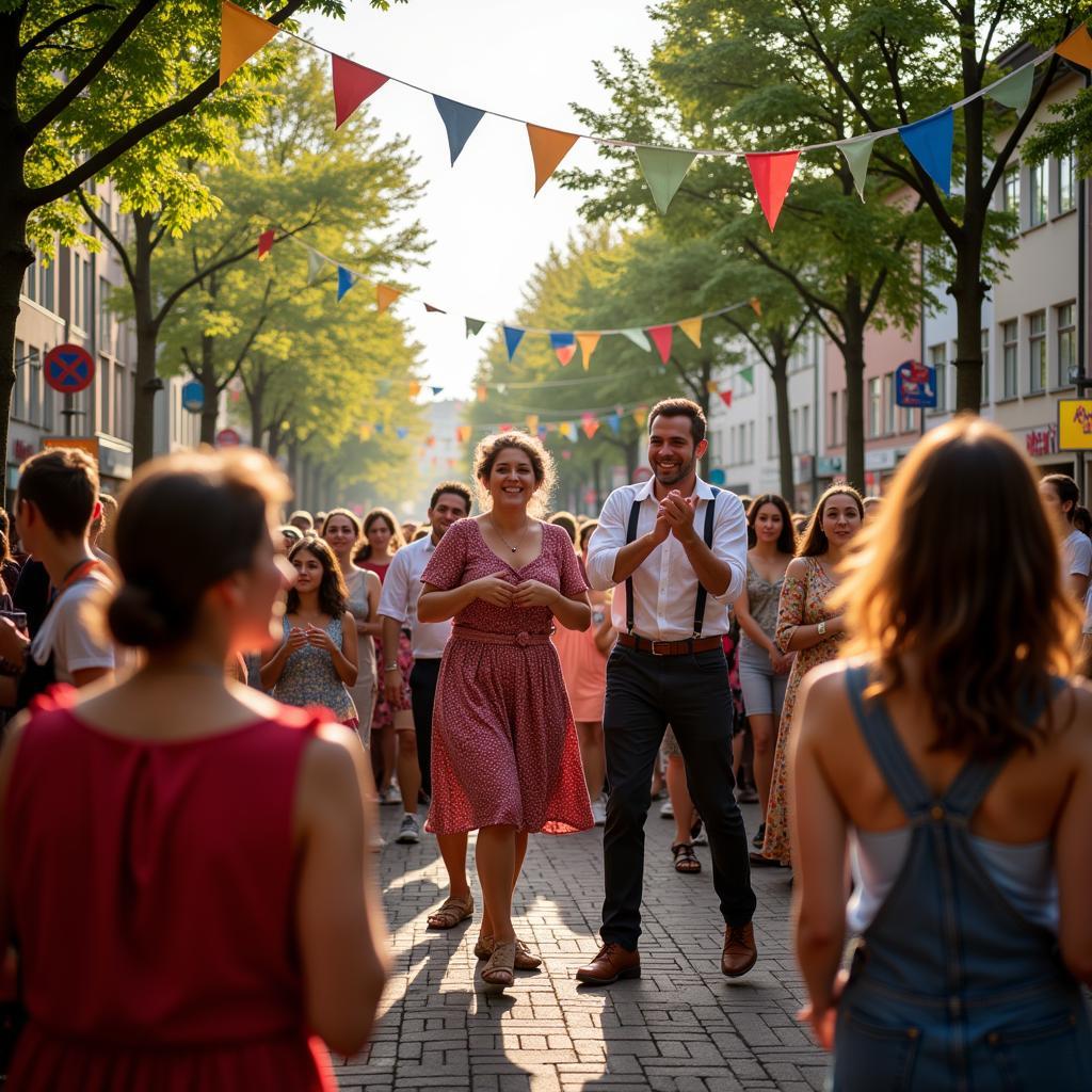 Tanz in den Mai Feier in Leverkusen