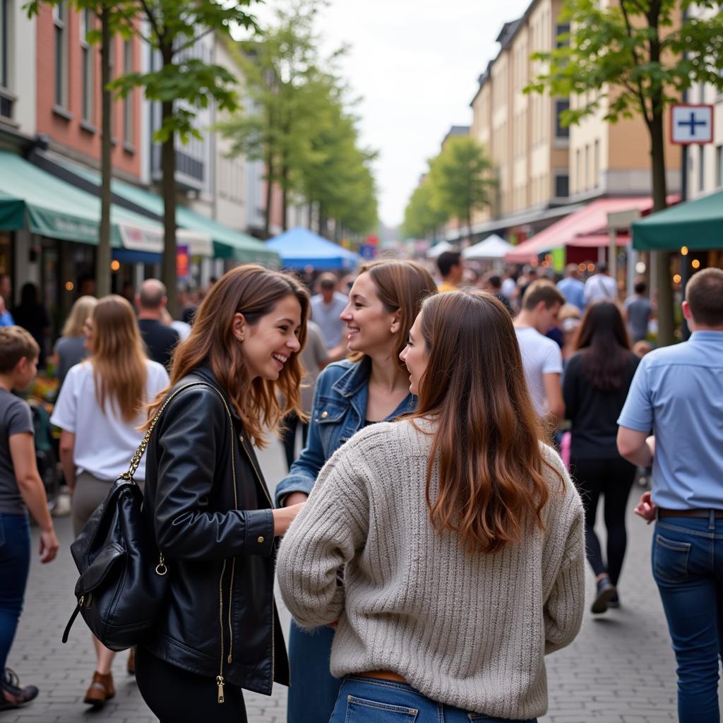 Gemeinschaftsleben in der Tempelhofer Straße Leverkusen