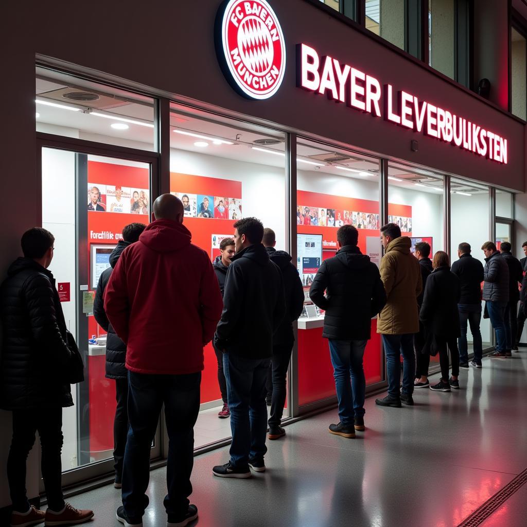 Ticketverkauf Leverkusen gegen München