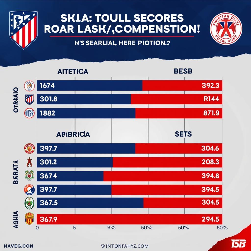 Torstatistik von Atlético Madrid und Bayer 04 Leverkusen in ihren direkten Duellen