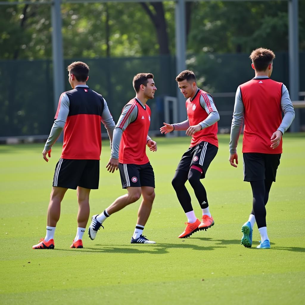 U19 Bayer Leverkusen Trainingseinheit