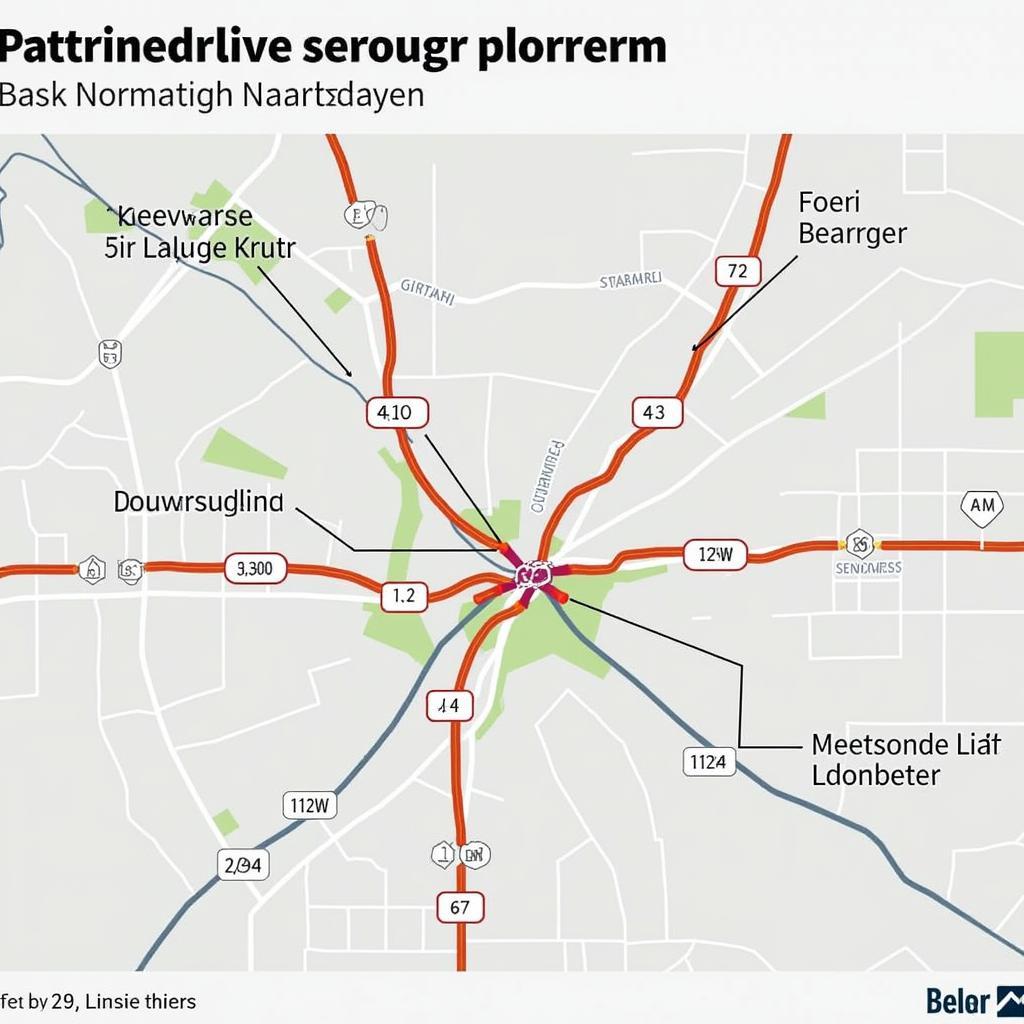 Umleitungen am A1 Autobahnkreuz Leverkusen