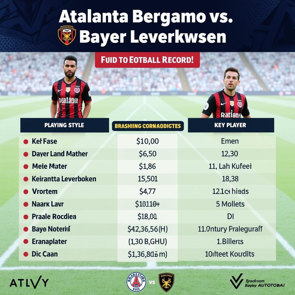 Vergleich der Spielstile von Atalanta Bergamo und Bayer Leverkusen