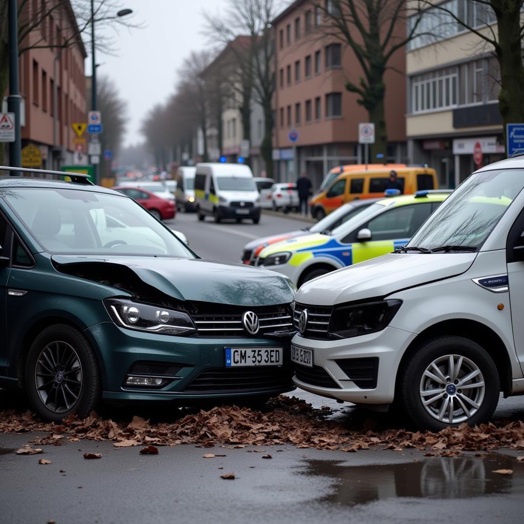 Verkehrsunfall in Leverkusen