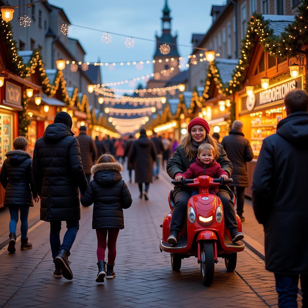 Familien-Erlebnis auf dem Weihnachtsmarkt Leverkusen Wiesdorf