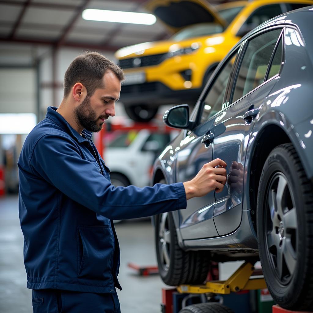 Erfahrenes Werkstatt-Team im Autohandel Conrad Leverkusen