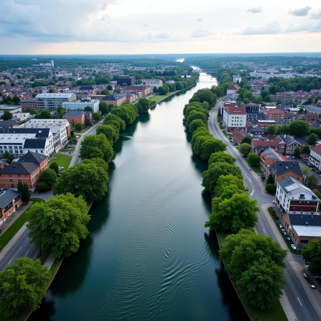 Einfluss des Rheins auf das Wetter in Leverkusen