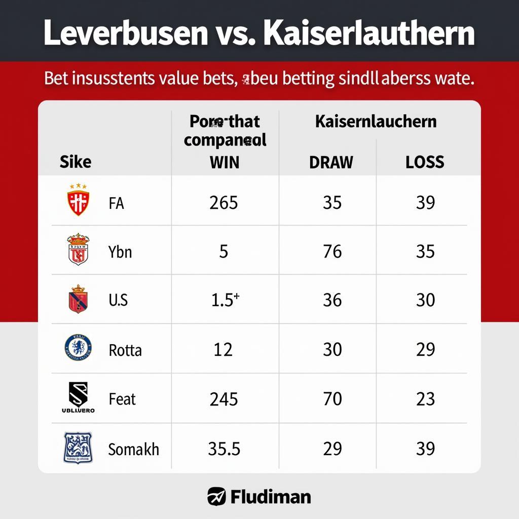 Analyse der Wettquoten für das Spiel Leverkusen gegen Kaiserslautern