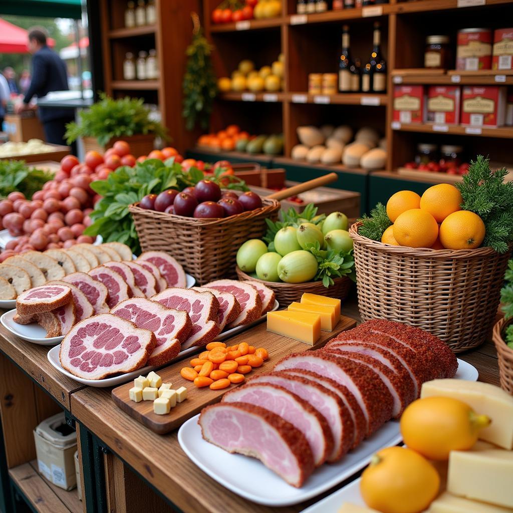 Regionale Produkte auf dem Wochenmarkt Leverkusen