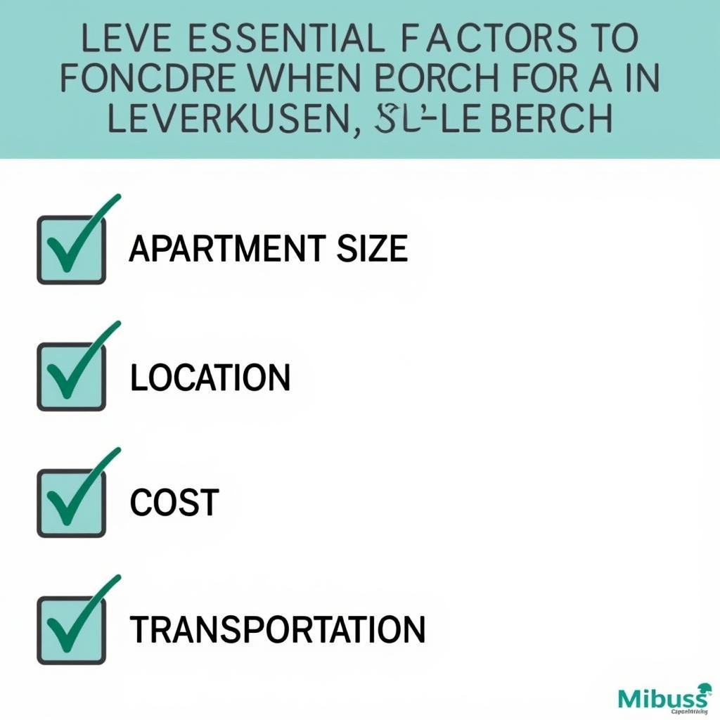 Checkliste für die Wohnungssuche in Leverkusen Schlebusch