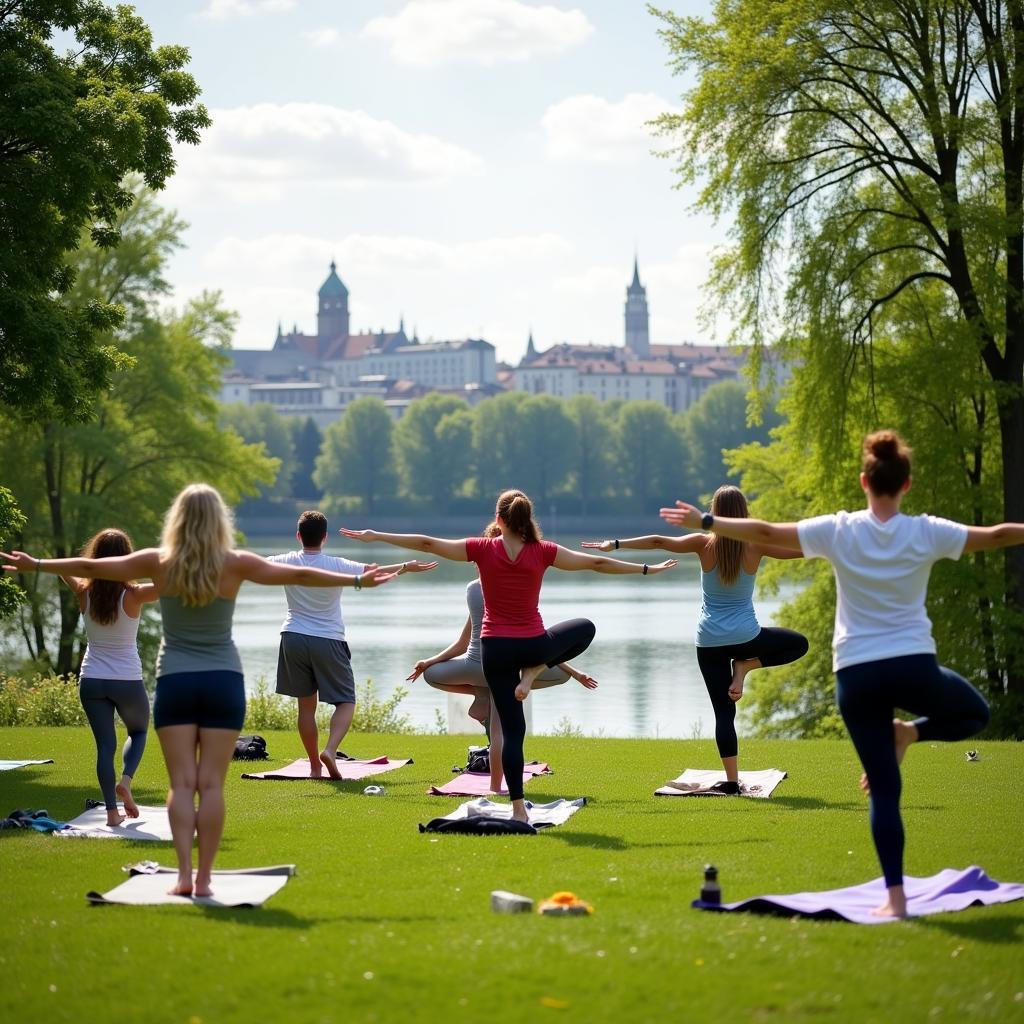 Yoga im Park Leverkusen