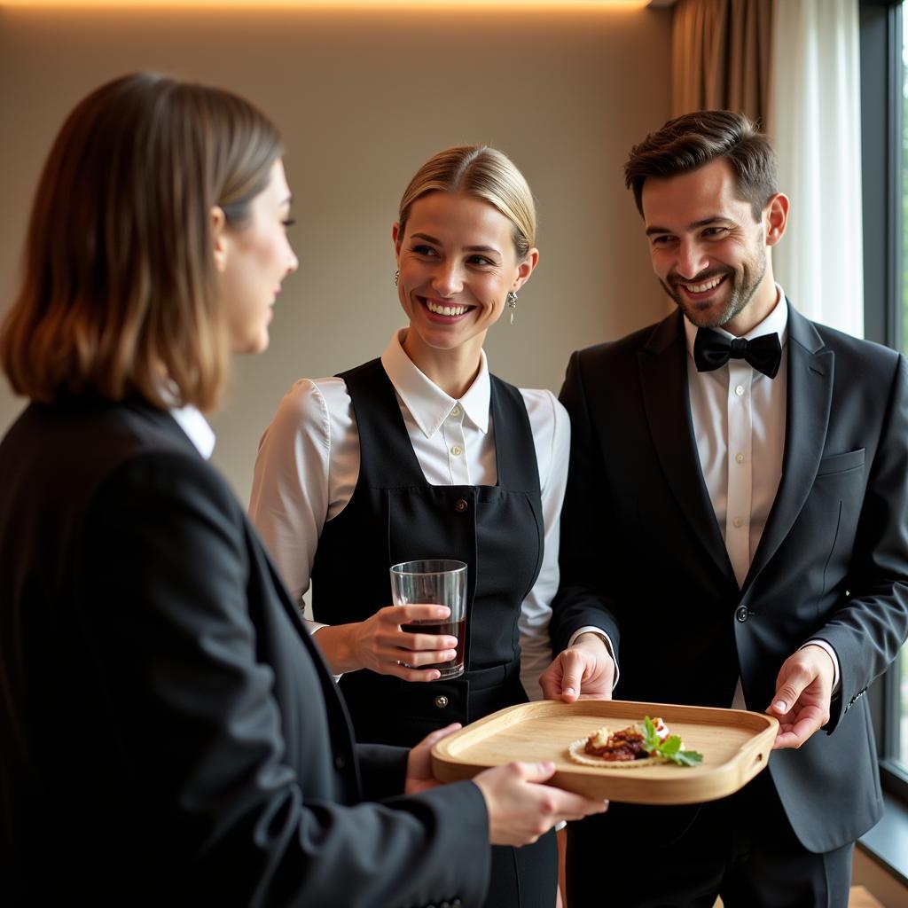 Professioneller Service in einem 5-Sterne-Hotel in Leverkusen.