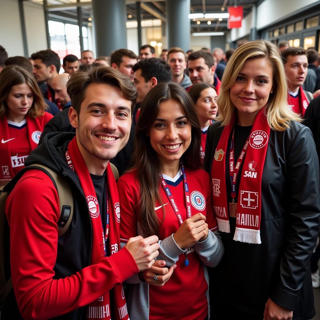 Fans im Schalander Leverkusen am 8.2.2018