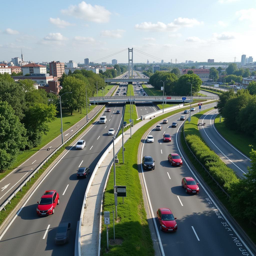 Verbesserter Verkehrsfluss auf der neuen A1 Brücke Bismarckstraße