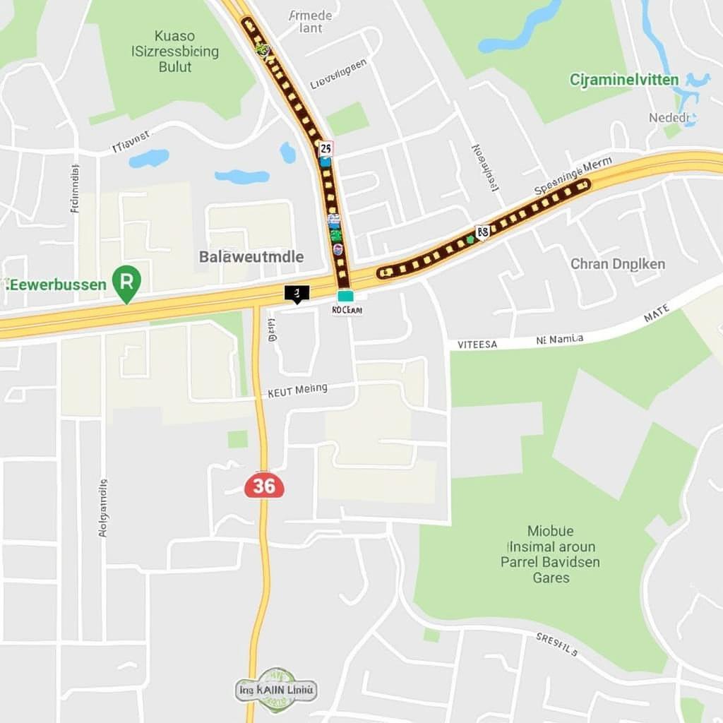 Umfahrung des Staus auf der A3 bei Leverkusen