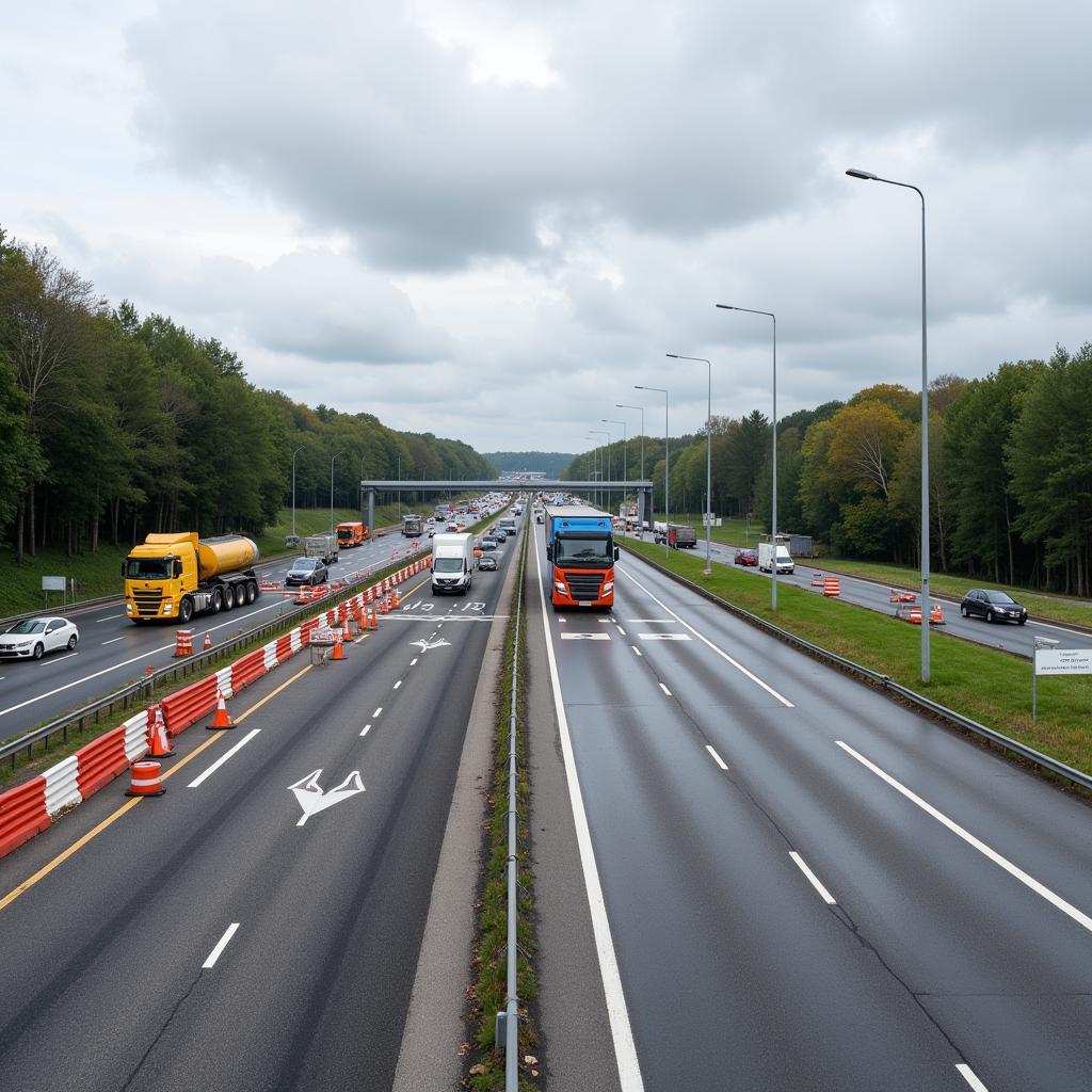 A3 Sperrung Leverkusen aufgrund von Bauarbeiten