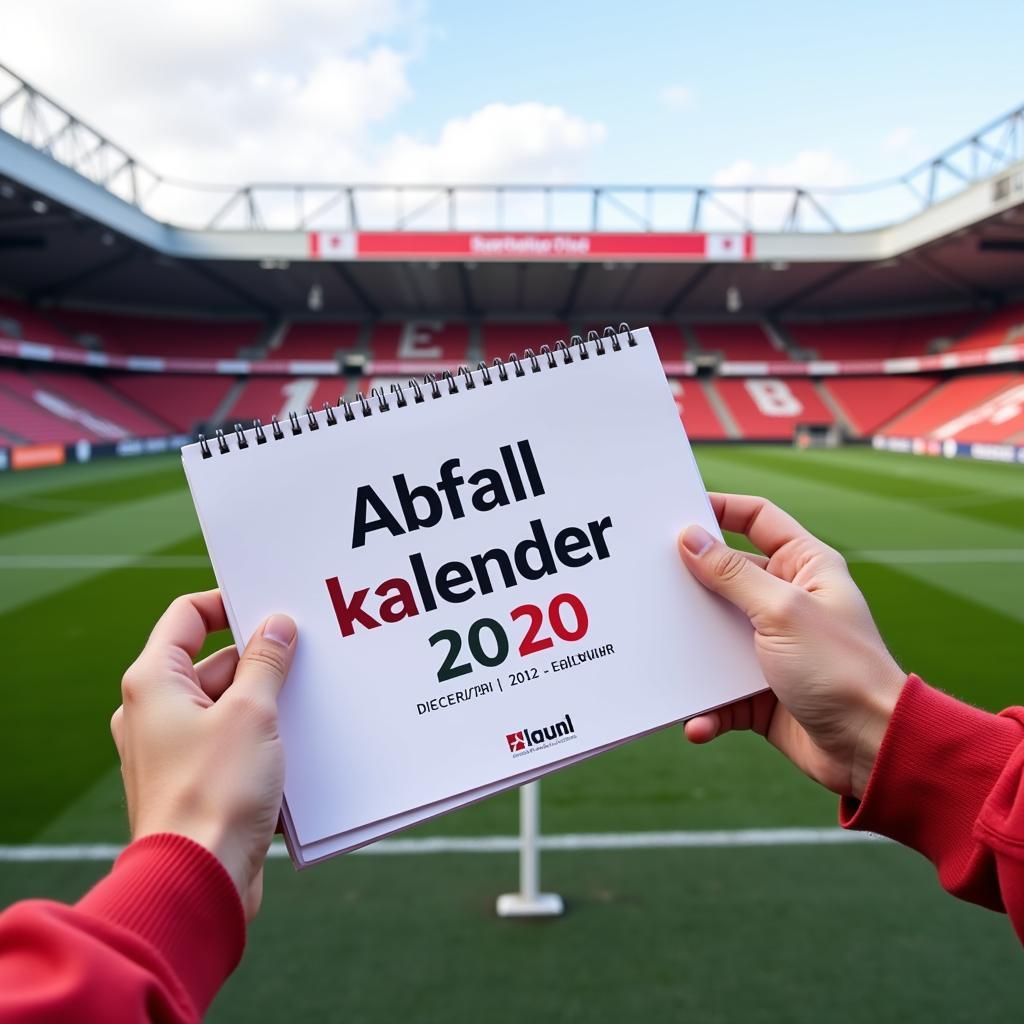 Abfallkalender Leverkusen 2020 in der Nähe der BayArena.