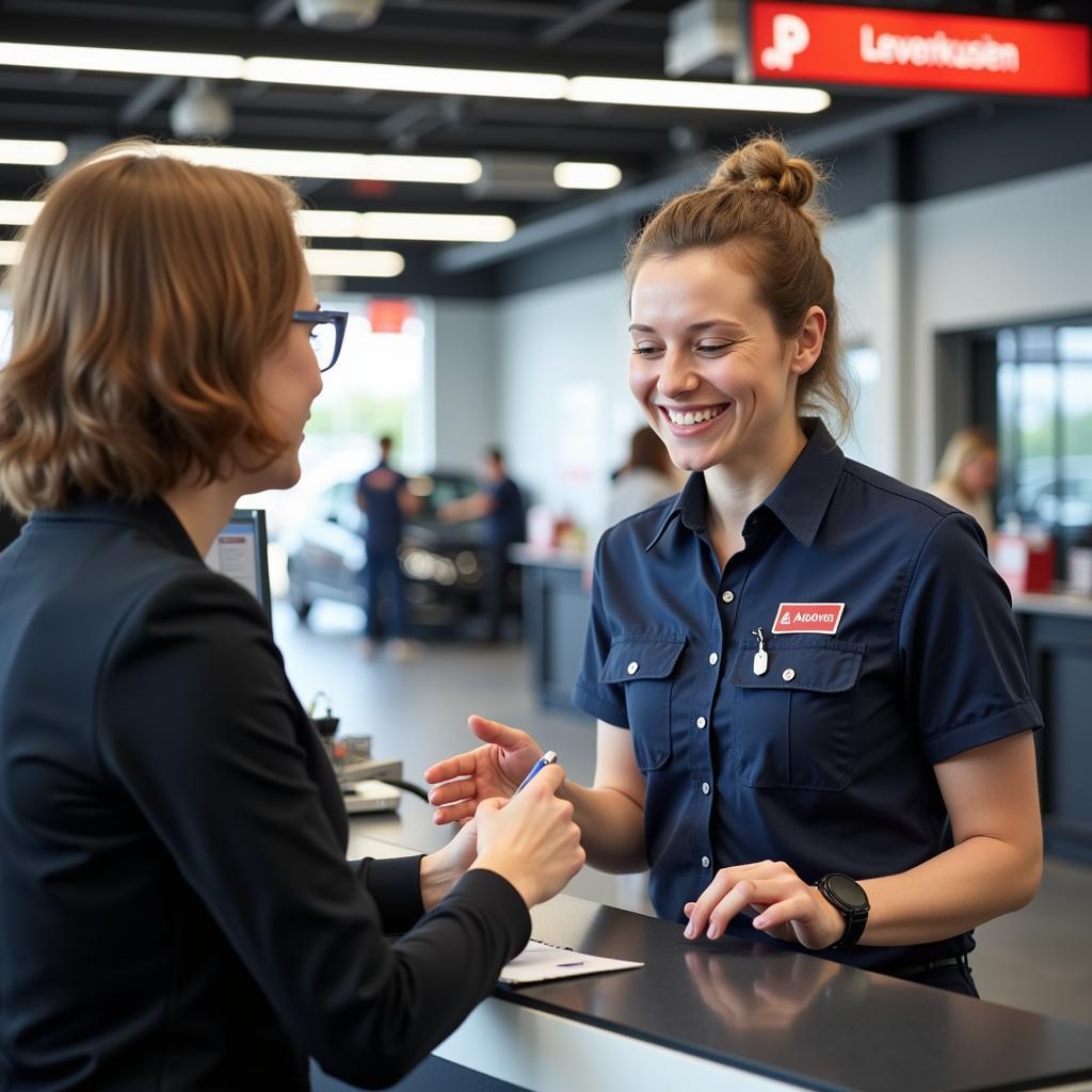 Professionelle Kundenberatung bei ADAC Mietstation Leverkusen