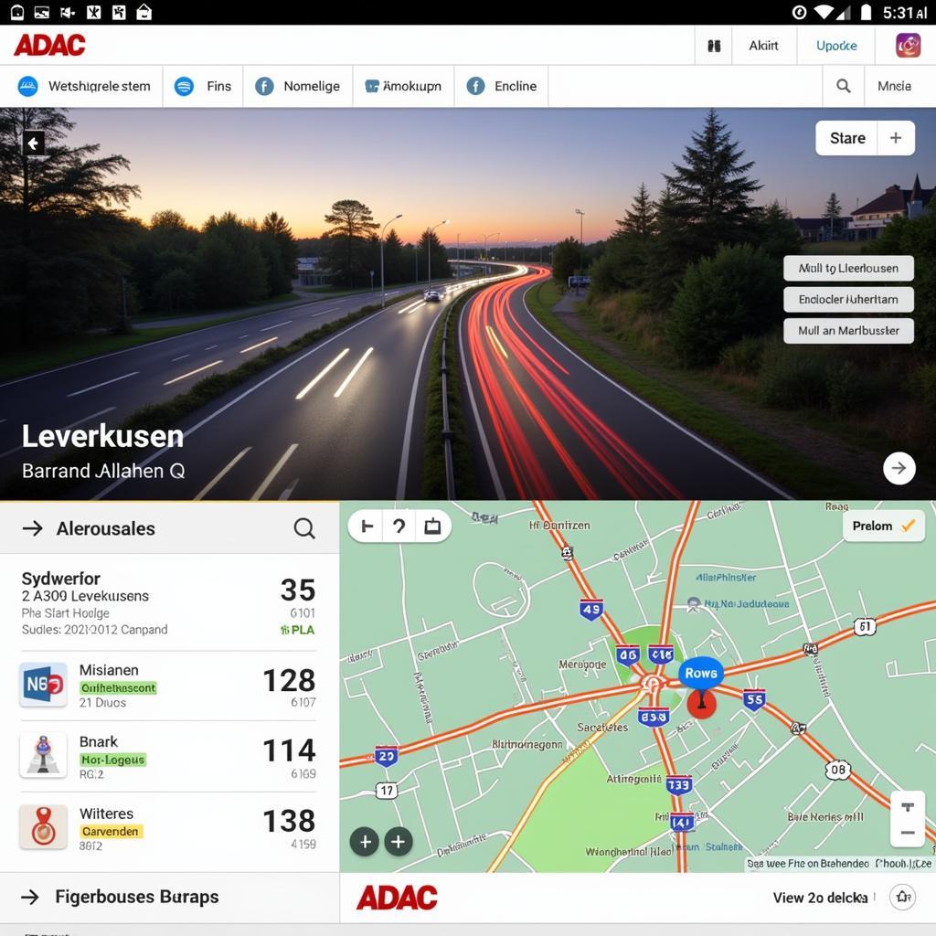 ADAC Verkehrsmeldungen Leverkusen