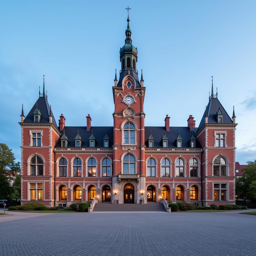 Das Rathausgebäude der Stadt Leverkusen