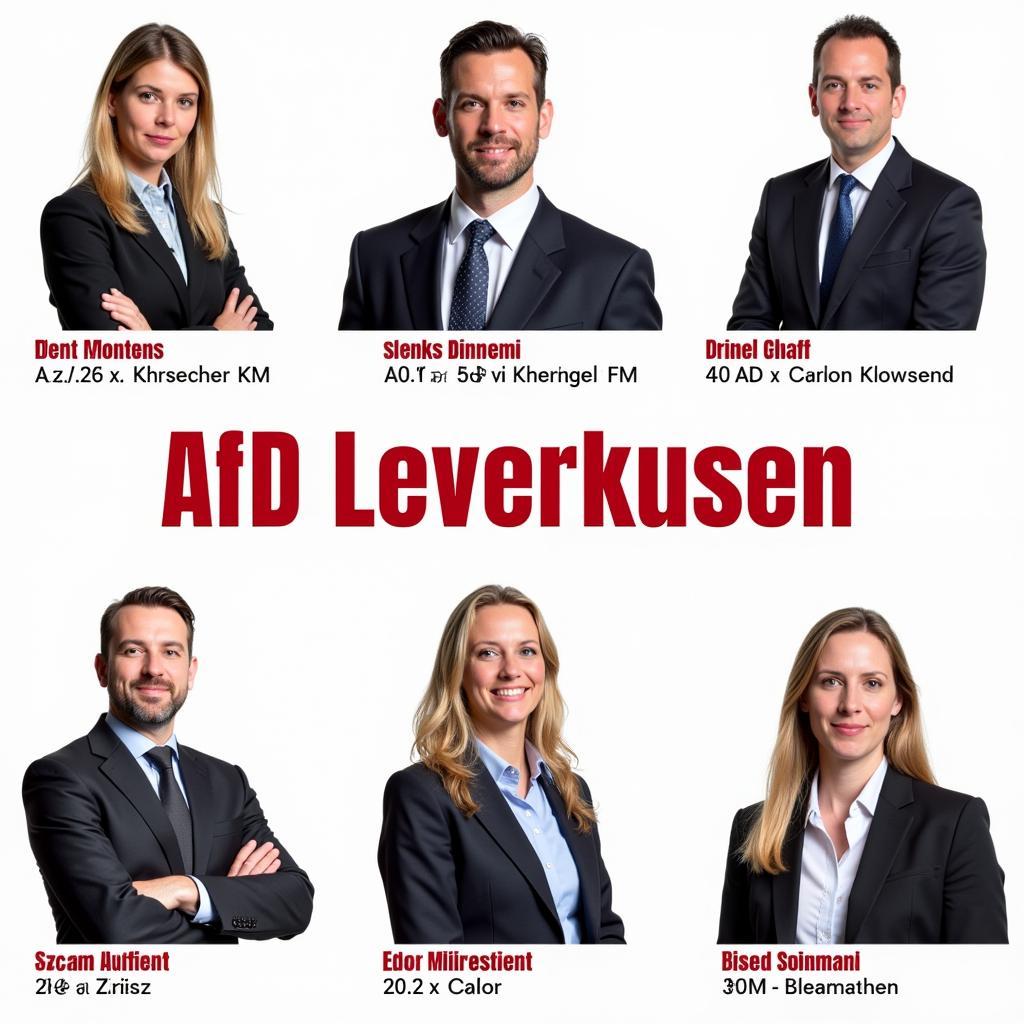 Mitglieder des AfD Leverkusen Vorstands