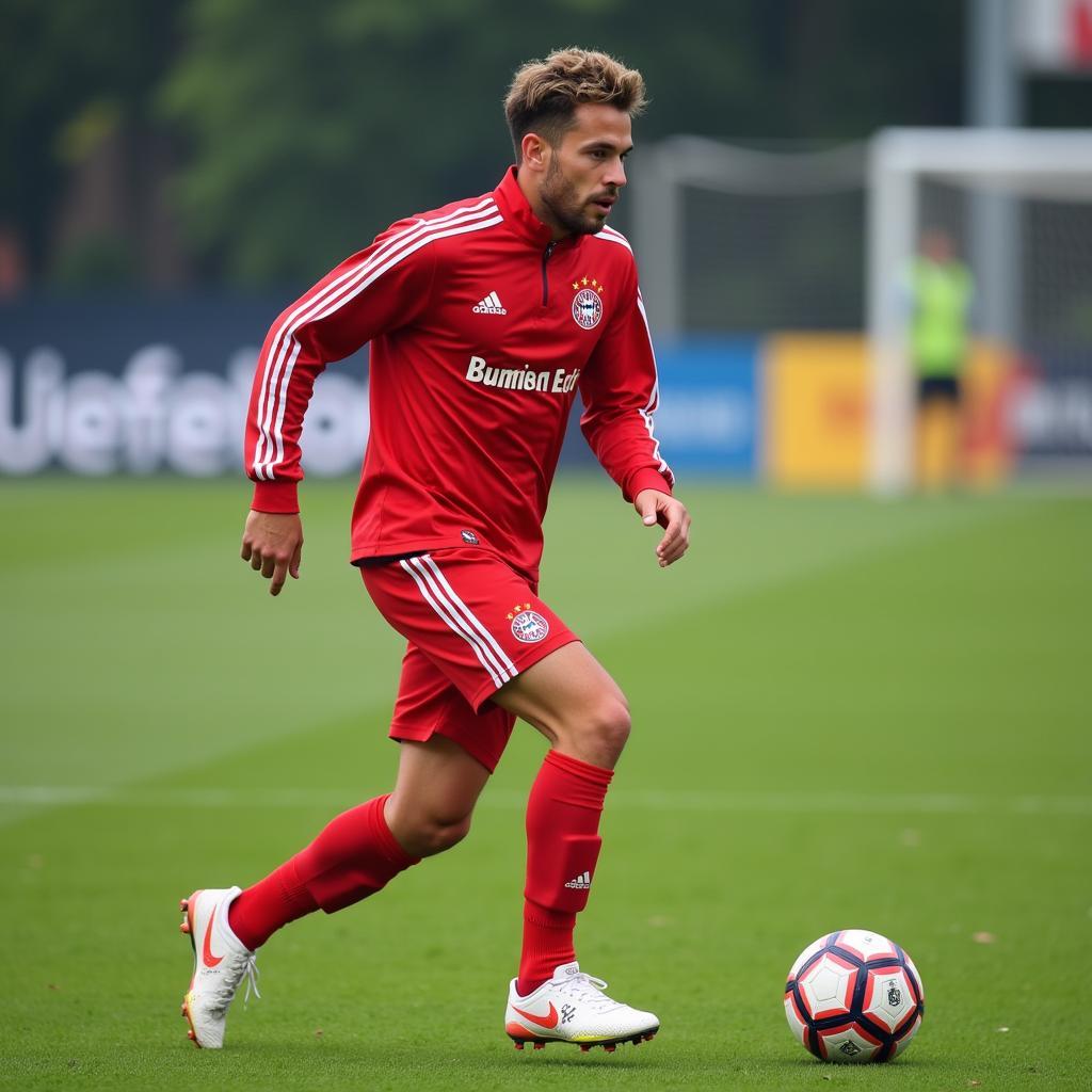 Agus Leverkusen beim Training