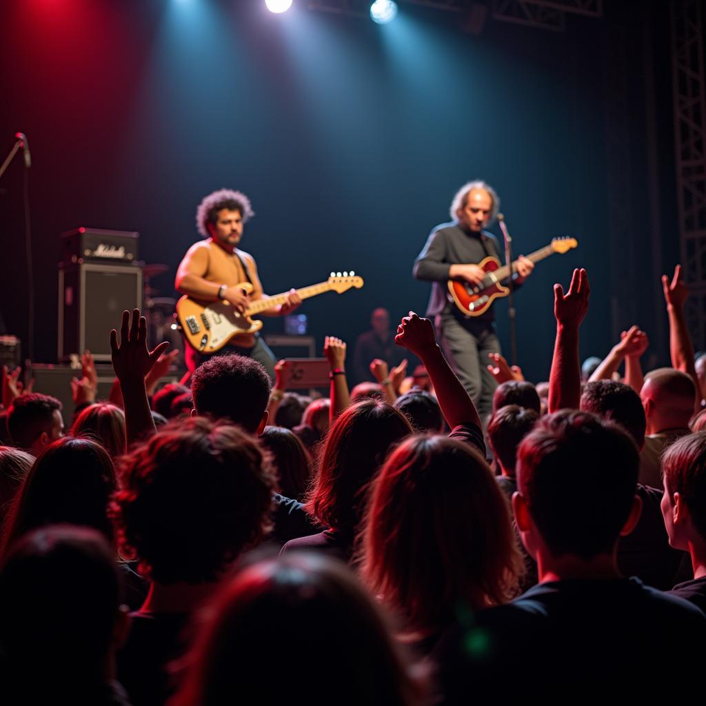  Begeisterte Fans bei einem Al Di Meola Konzert in Leverkusen 