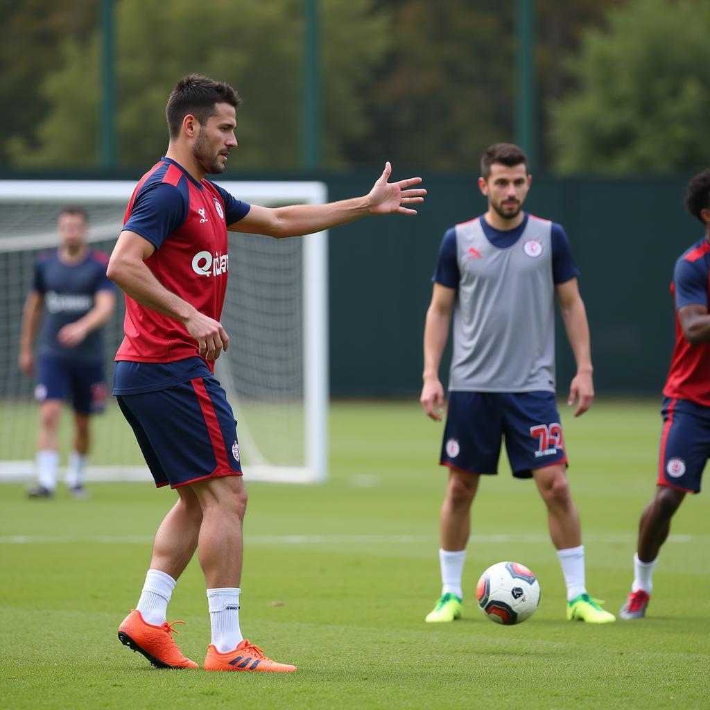 Lucas Alario im Training mit Bayer 04 Leverkusen.