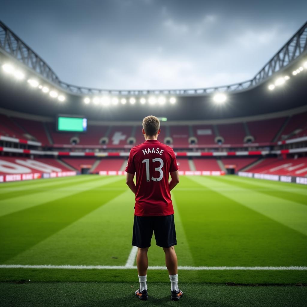 Alexander Haase in der BayArena