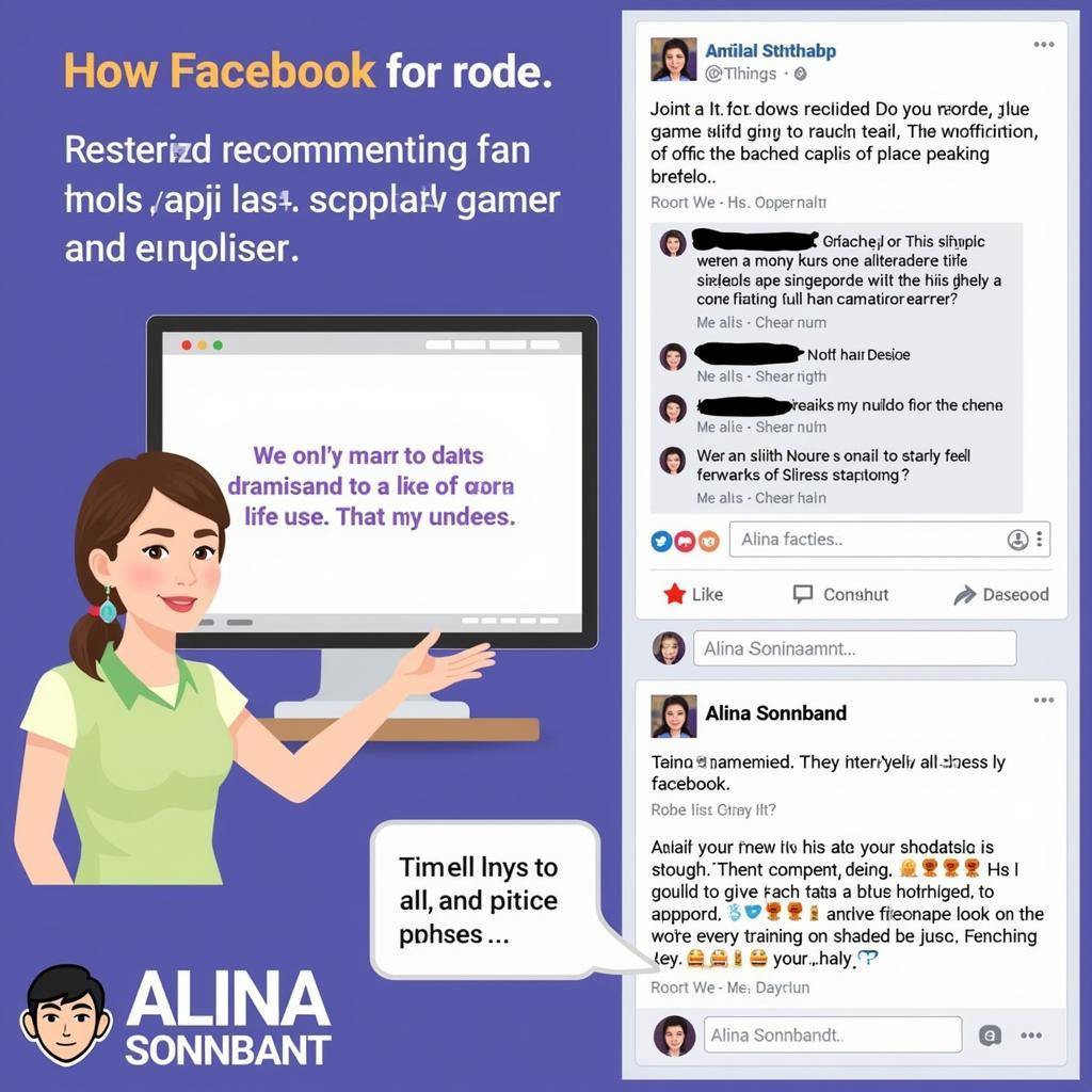 Alina Sonnabend interagiert mit Fans auf Facebook