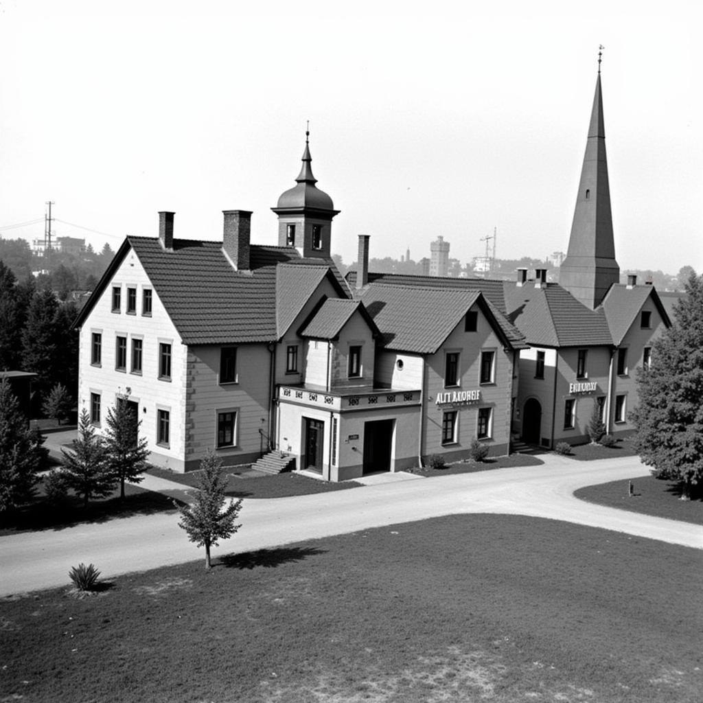 Historische Ansicht der Alten Brauerei Leverkusen Hitdorf