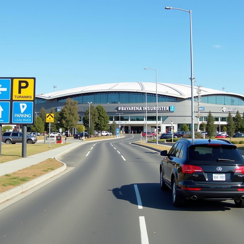 Anfahrt zur BayArena mit dem Auto