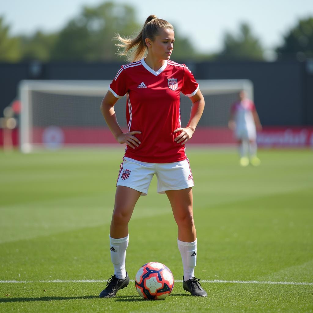 Angelika Gieron in ihren jungen Jahren beim Training.